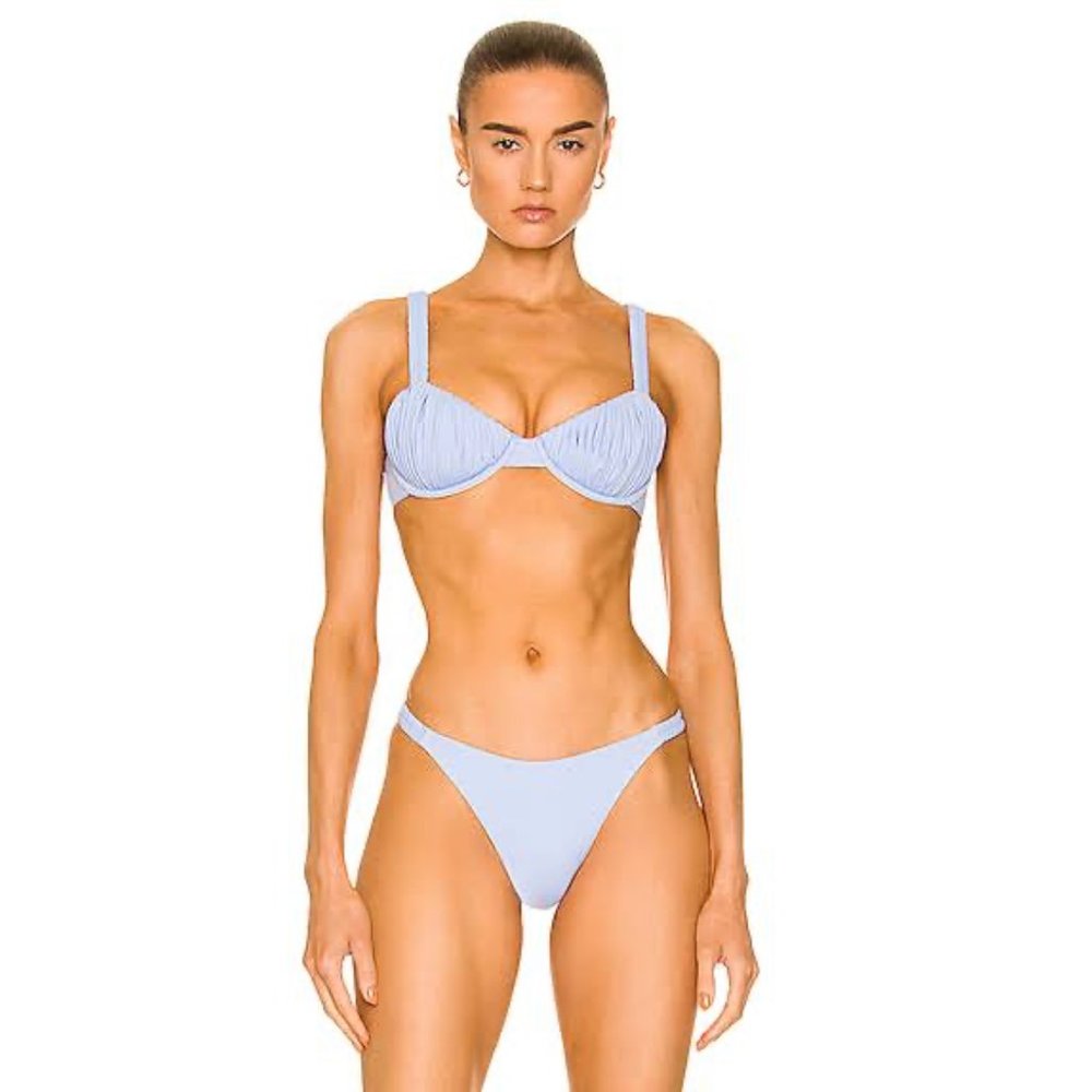 Palm Flavia Bikini Top  and bottom in Sky Blue Size M/L US With Tags